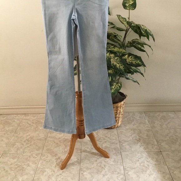 SPANK FLARE RETRO-INSPIRED JEAN WASH/STRETCH HIGH RISE TUMMY SHAPING DENIM/SZM - Picture 4 of 15